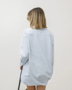 Abito camicia in cotone con fibbia – R7330