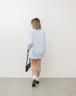 Abito camicia in cotone con fibbia – R7330