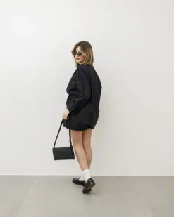 Abito camicia in cotone con fibbia – R7330