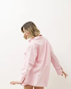 Abito camicia in cotone con fibbia – R7330