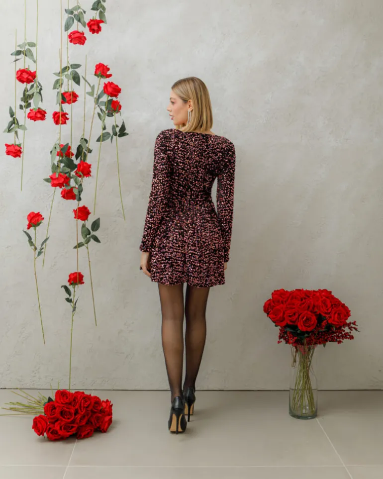 Abito corto con paillettes – 23288