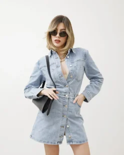 Abito corto in denim – H3002