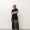 Abito in cotone con pizzo – LJ2659P