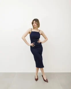 Abito in denim con spalline – L1193slc