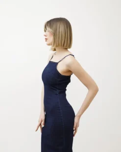 Abito in denim con spalline – L1193slc