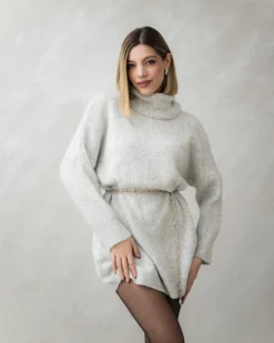 Abito in lana con collo alto – 88777