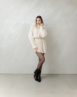 Abito in lana con collo alto – 88777