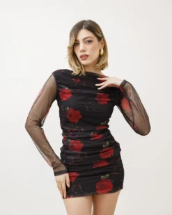 Abito in tulle stampato – 7224