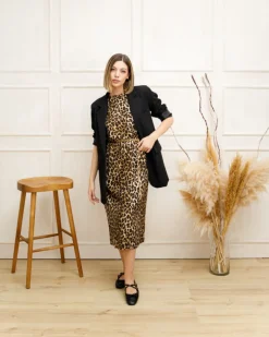 Abito lungo animalier – 5142 SLC