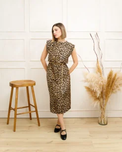Abito lungo animalier – 5142 SLC