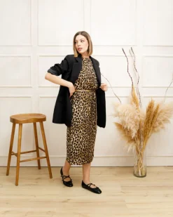 Abito lungo animalier – 5142 SLC