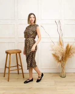 Abito lungo animalier – 5142 SLC