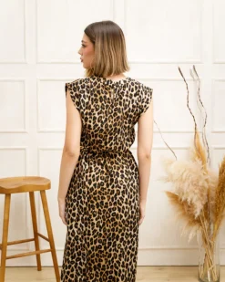 Abito lungo animalier – 5142 SLC