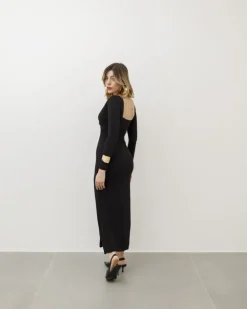 Abito lungo con scollo – 0050