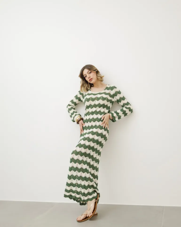 Abito lungo crochet – 9878
