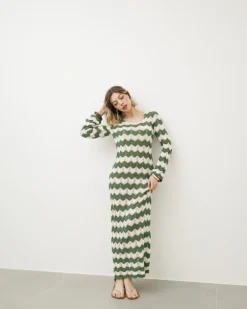 Abito lungo crochet – 9878