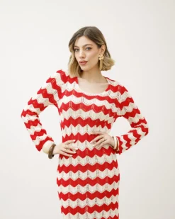 Abito lungo crochet – 9878