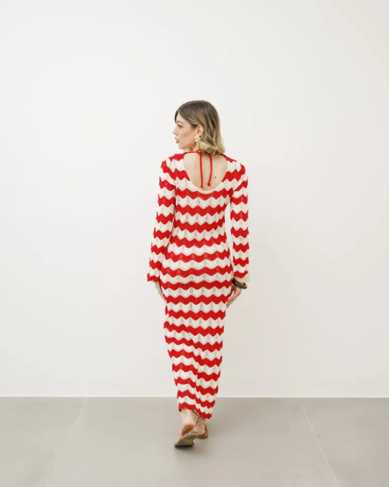 Abito lungo crochet – 9878
