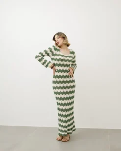 Abito lungo crochet – 9878