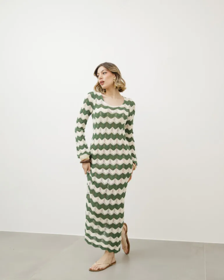Abito lungo crochet – 9878