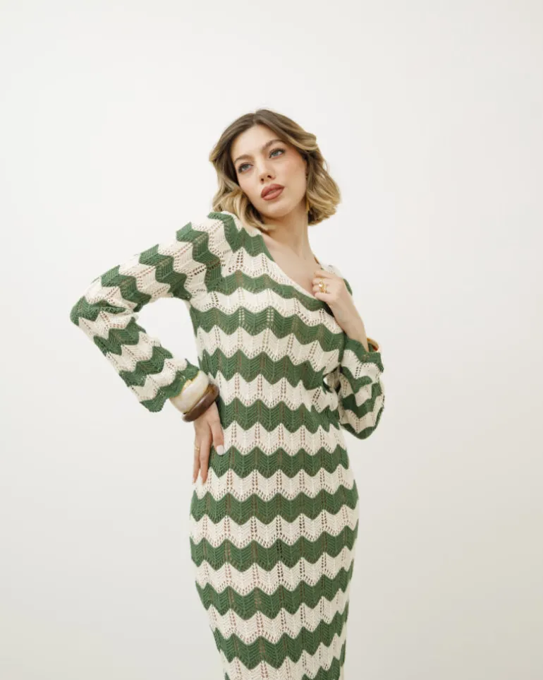Abito lungo crochet – 9878
