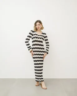 Abito lungo crochet – 9878