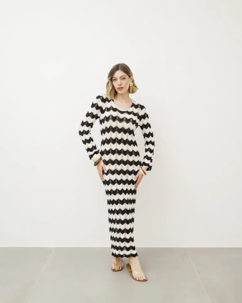 Abito lungo crochet – 9878