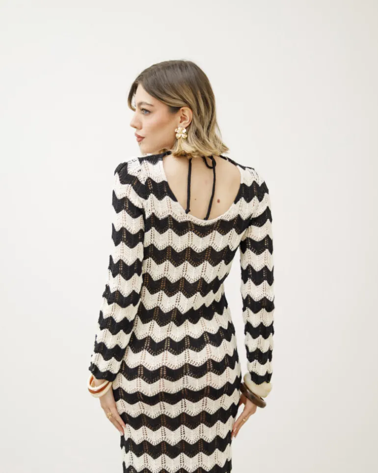 Abito lungo crochet – 9878