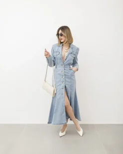 Abito lungo in denim – R7289