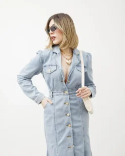 Abito lungo in denim – R7289