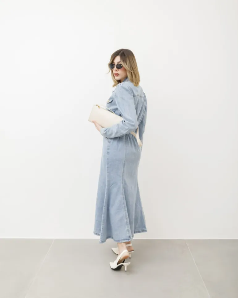 Abito lungo in denim – R7289