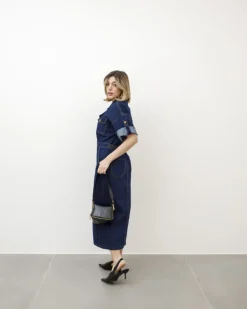 Abito lungo in denim blue – R7512