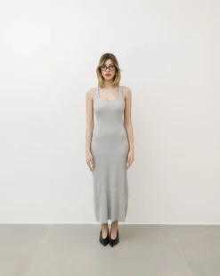 Abito lungo in maglia a coste – PL5367