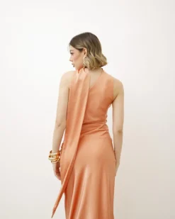 Abito midi monospalla – 23366slc