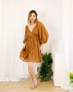 Abito morbido in cotone e lurex – AMELIE