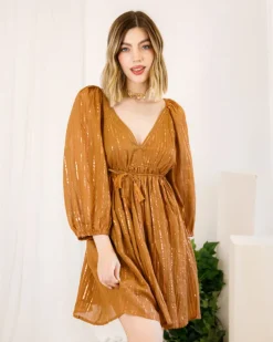 Abito morbido in cotone e lurex – AMELIE