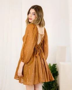 Abito morbido in cotone e lurex – AMELIE