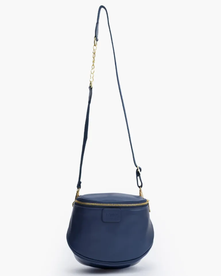 Baby ISABELLA borsa in pelle BLU NAVY – LOVING BAGS