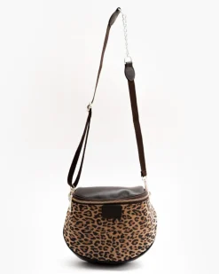 Baby ISABELLA borsa in pelle marrone ANIMALIER – LOVING BAGS