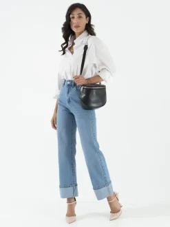 Baby ISABELLA borsa in pelle NERA – LOVING BAGS