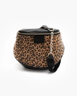 Baby ISABELLA borsa in pelle nera ANIMALIER – LOVING BAGS