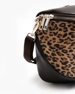 Baby ISABELLA borsa in pelle marrone ANIMALIER – LOVING BAGS