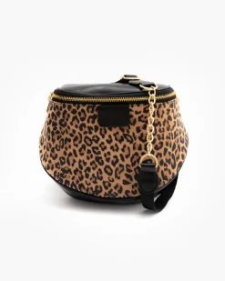 Baby ISABELLA borsa in pelle nera ANIMALIER – LOVING BAGS