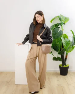 Baby ISABELLA borsa in pelle TORTORA – LOVING BAGS
