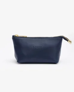 Beauty case in pelle NOAH – BLU NAVY