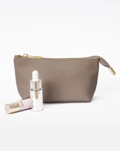 Beauty case in pelle NOAH – tortora