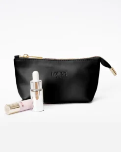 Beauty case in pelle NOAH – nero