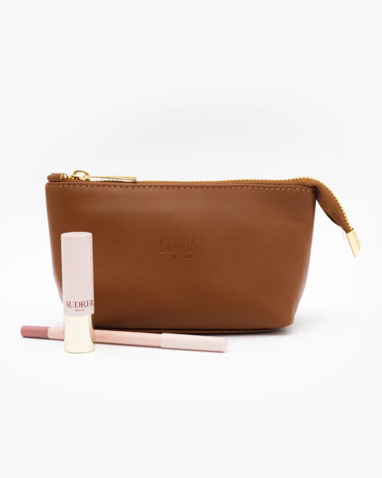 Beauty case in pelle NOAH – CUOIO