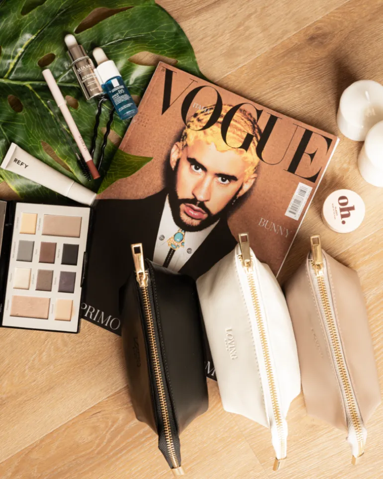 Beauty case in pelle NOAH – nero