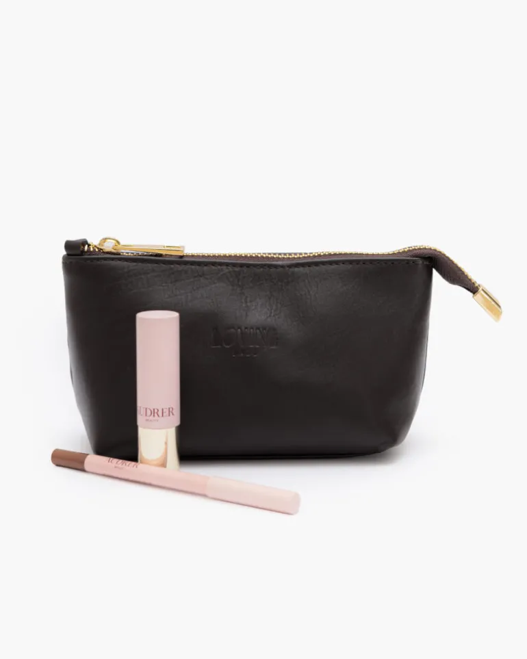 Beauty case in pelle NOAH – MARRONE